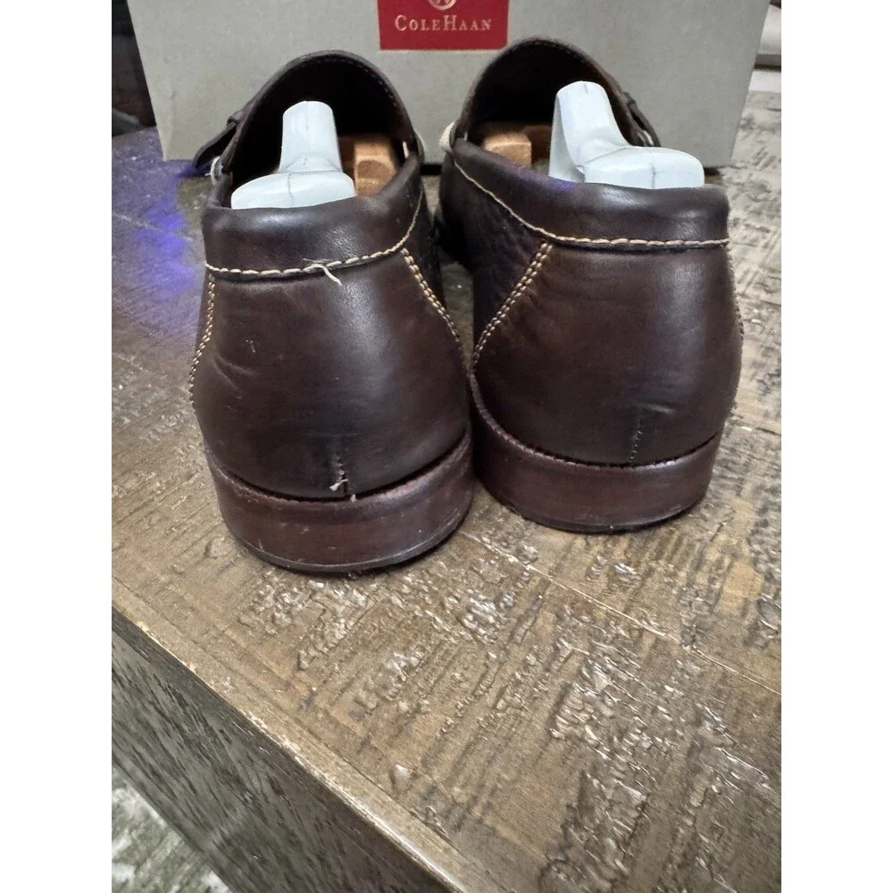 Vintage Cole Haan Brown Leather Classic Loafers Sz 10 M Hand sewn Country